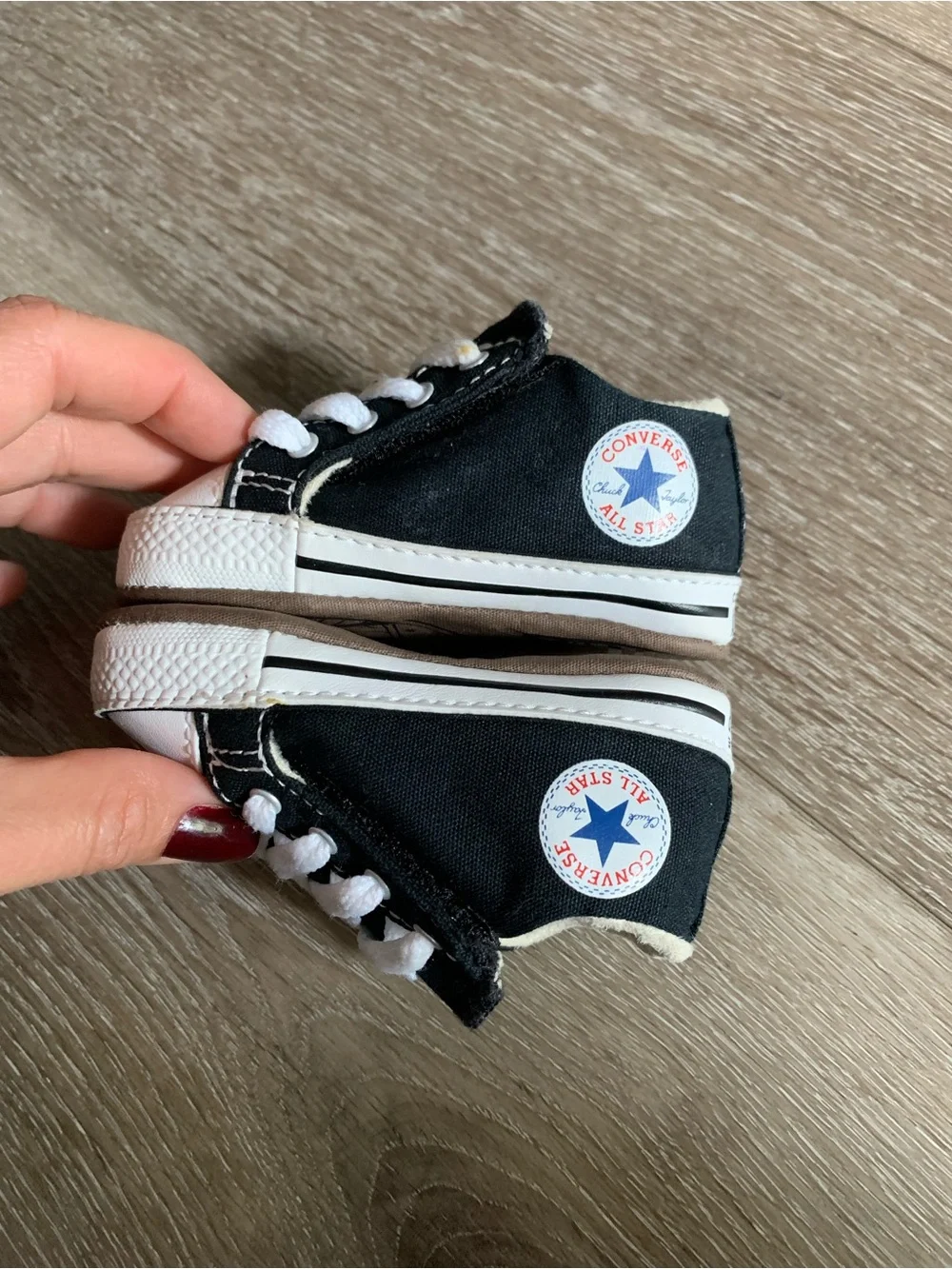 Converse All Stars Chuck Taylor Kids Infant Baby Toddler Size 2 Black